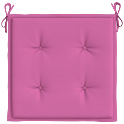 Tuinstoelkussens 4 st 40x40x3 cm stof roze - AllerleiShop