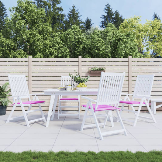 Tuinstoelkussens 4 st 40x40x3 cm stof roze - AllerleiShop