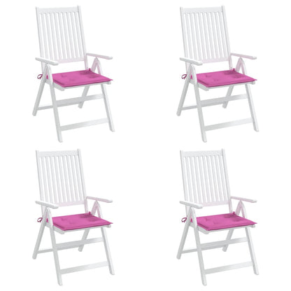 Tuinstoelkussens 4 st 50x50x3 cm stof roze - AllerleiShop