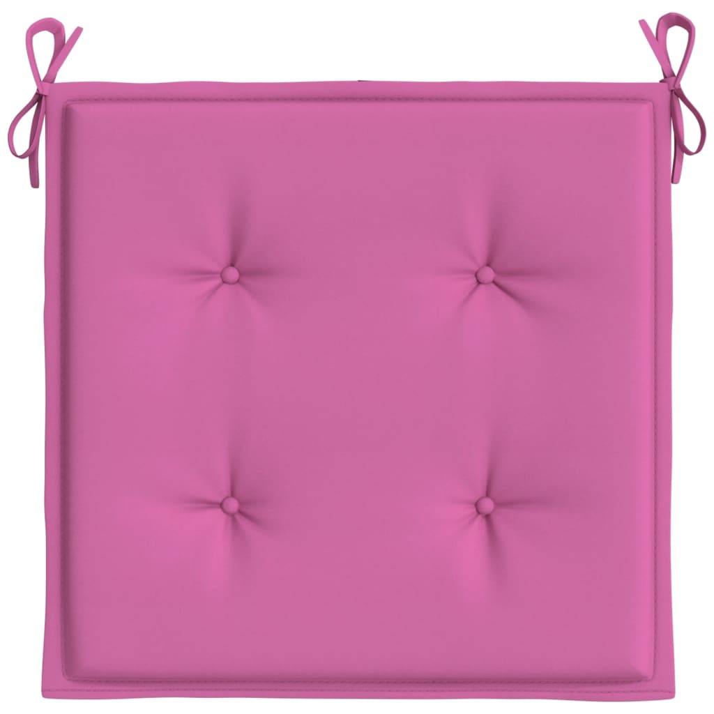 Tuinstoelkussens 6 st 50x50x3 cm stof roze - AllerleiShop