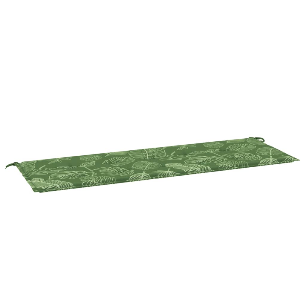 Tuinbankkussen 150x50x3 cm oxford stof bladpatroon - AllerleiShop