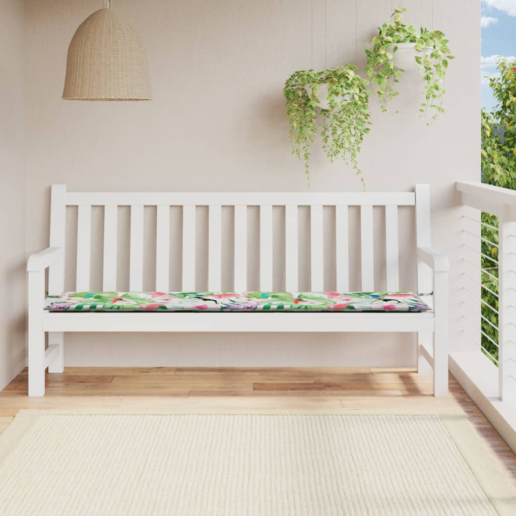 Tuinbankkussen 200x50x3 cm stof meerkleurig - AllerleiShop