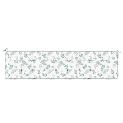 Tuinbankkussen bladpatroon 200x50x3 cm stof - AllerleiShop