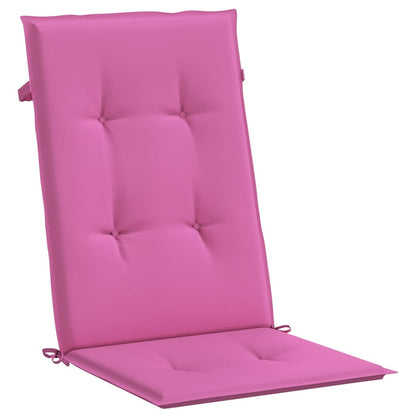 Stoelkussens 6 st hoge rug stof roze - AllerleiShop