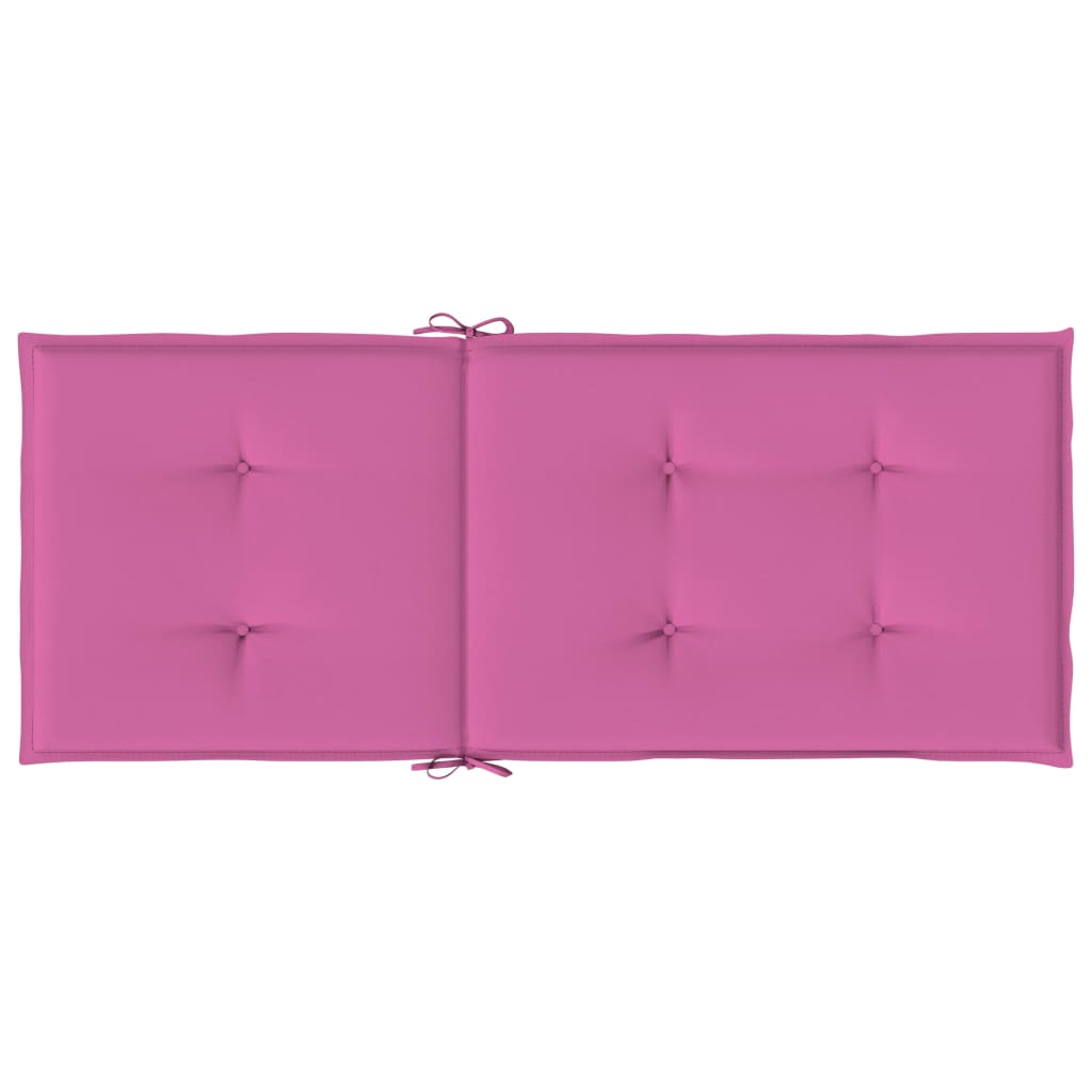 Stoelkussens 6 st hoge rug stof roze - AllerleiShop