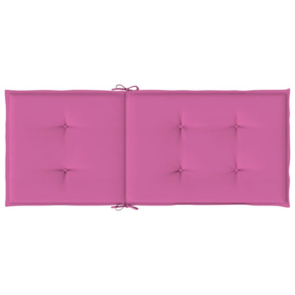 Stoelkussens 6 st hoge rug stof roze - AllerleiShop