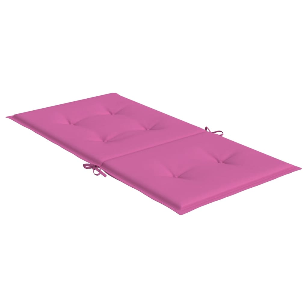 Stoelkussens 2 st lage rug stof roze - AllerleiShop