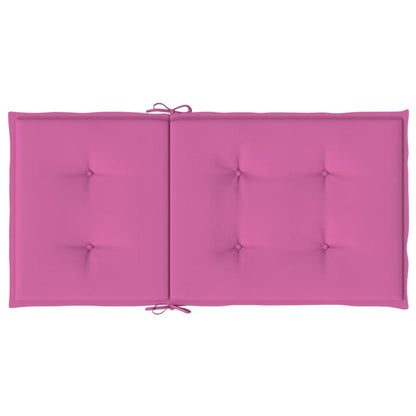 Stoelkussens 2 st lage rug stof roze - AllerleiShop