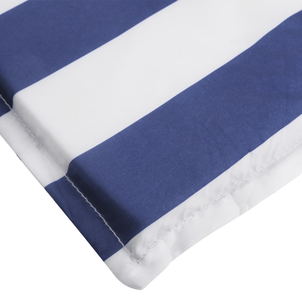 Ligbedkussen gestreept oxford stof blauw en wit - AllerleiShop