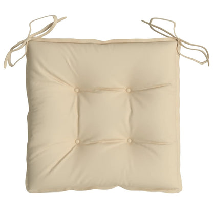 Stoelkussens 2 st 40x40x7 cm oxford stof beige - AllerleiShop