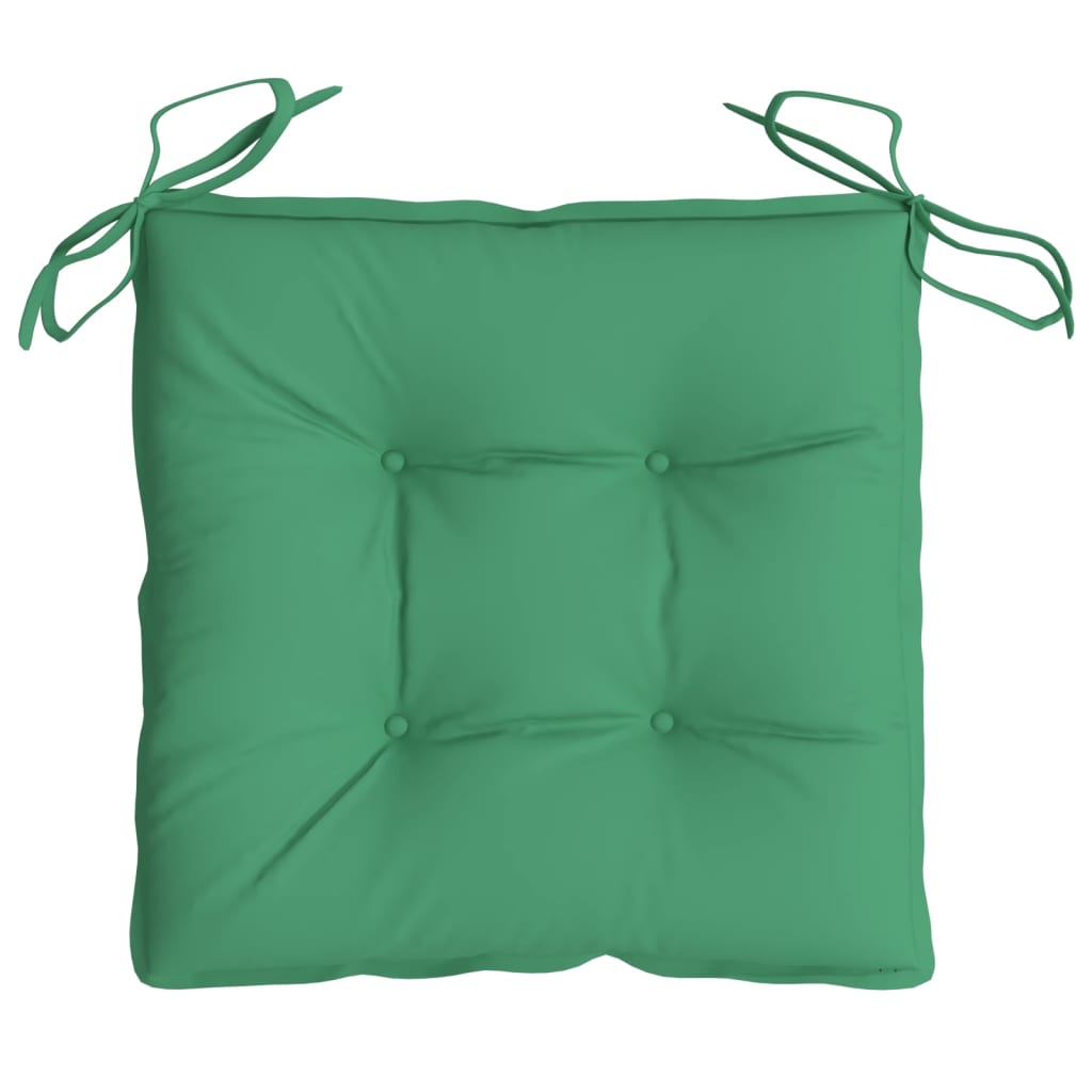 Stoelkussens 6 st 40x40x7 cm oxford stof groen - AllerleiShop