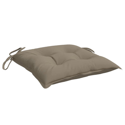 Stoelkussens 2 st 40x40x7 cm oxford stof taupe - AllerleiShop