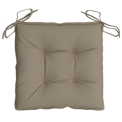 Stoelkussens 2 st 40x40x7 cm oxford stof taupe - AllerleiShop