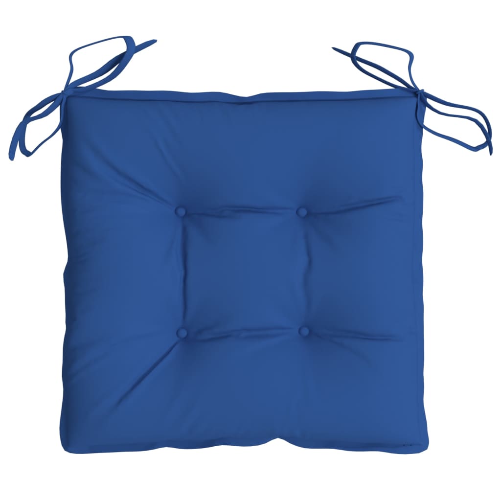 Stoelkussens 2 st 40x40x7 cm oxford stof blauw - AllerleiShop