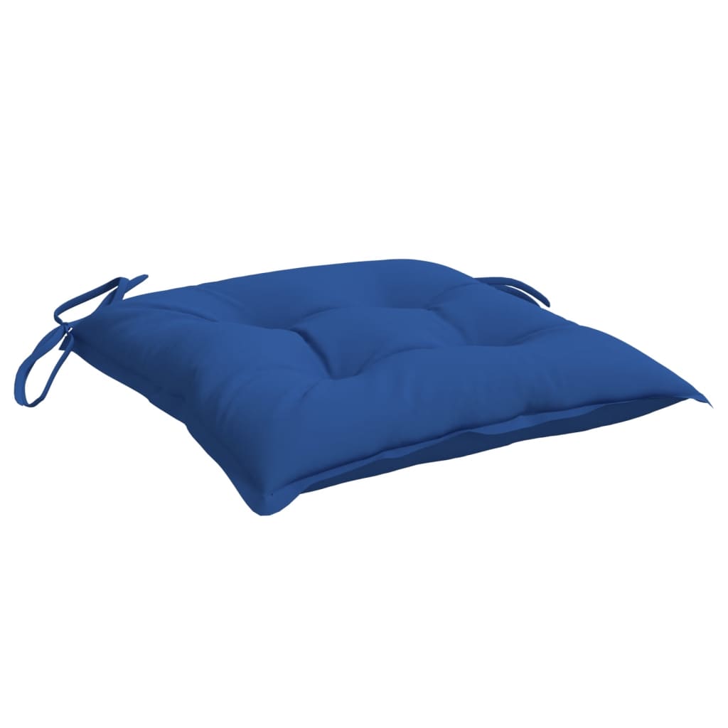 Stoelkussens 4 st 40x40x7 cm oxford stof blauw - AllerleiShop