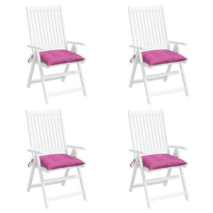 Stoelkussens 4 st 40x40x7 cm stof roze - AllerleiShop