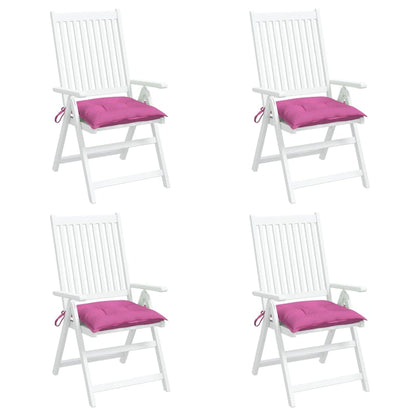 Stoelkussens 4 st 40x40x7 cm stof roze - AllerleiShop