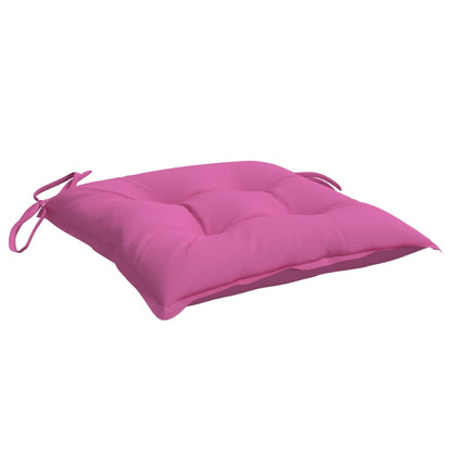 Stoelkussens 4 st 40x40x7 cm stof roze - AllerleiShop