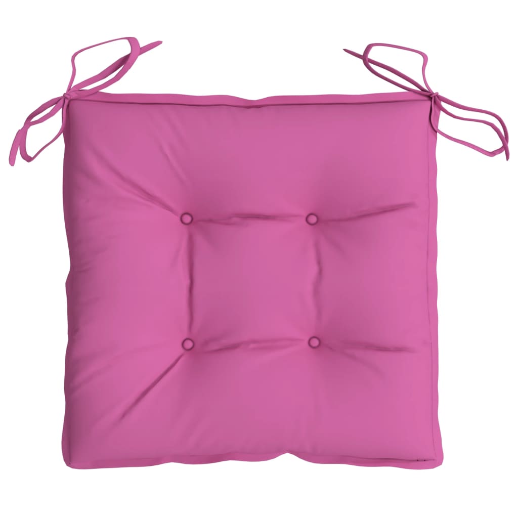 Stoelkussens 2 st 50x50x7 cm oxford stof roze - AllerleiShop