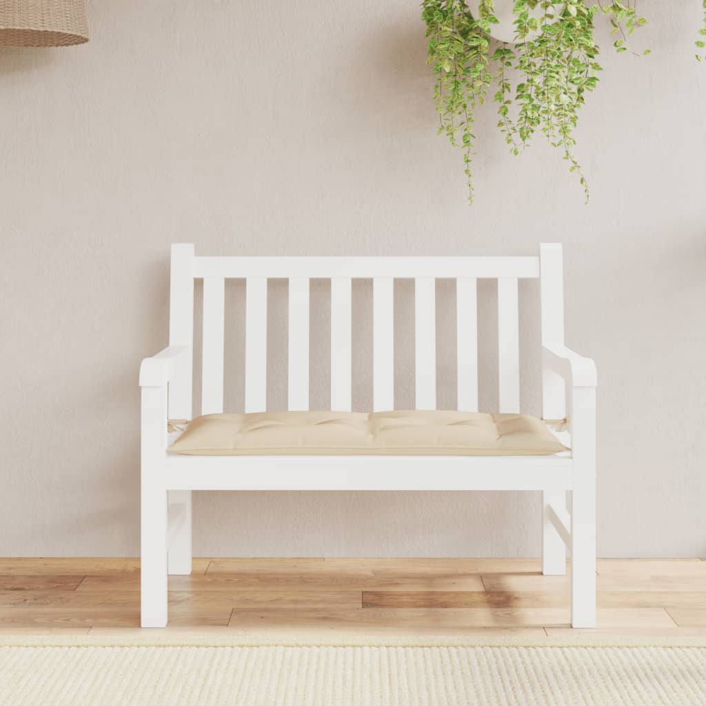 Tuinbankkussen 100x50x7 cm oxford stof beige - AllerleiShop