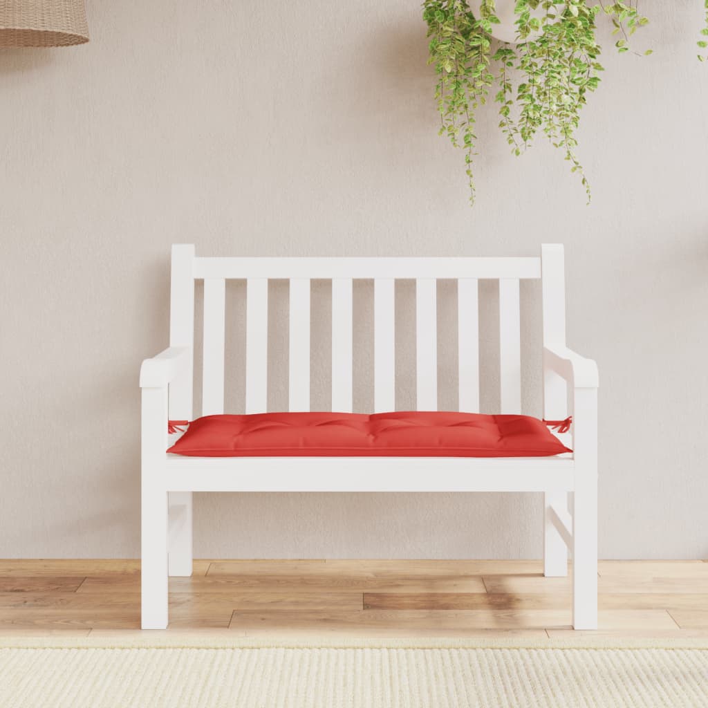 Tuinbankkussen 100x50x7 cm oxford stof rood - AllerleiShop