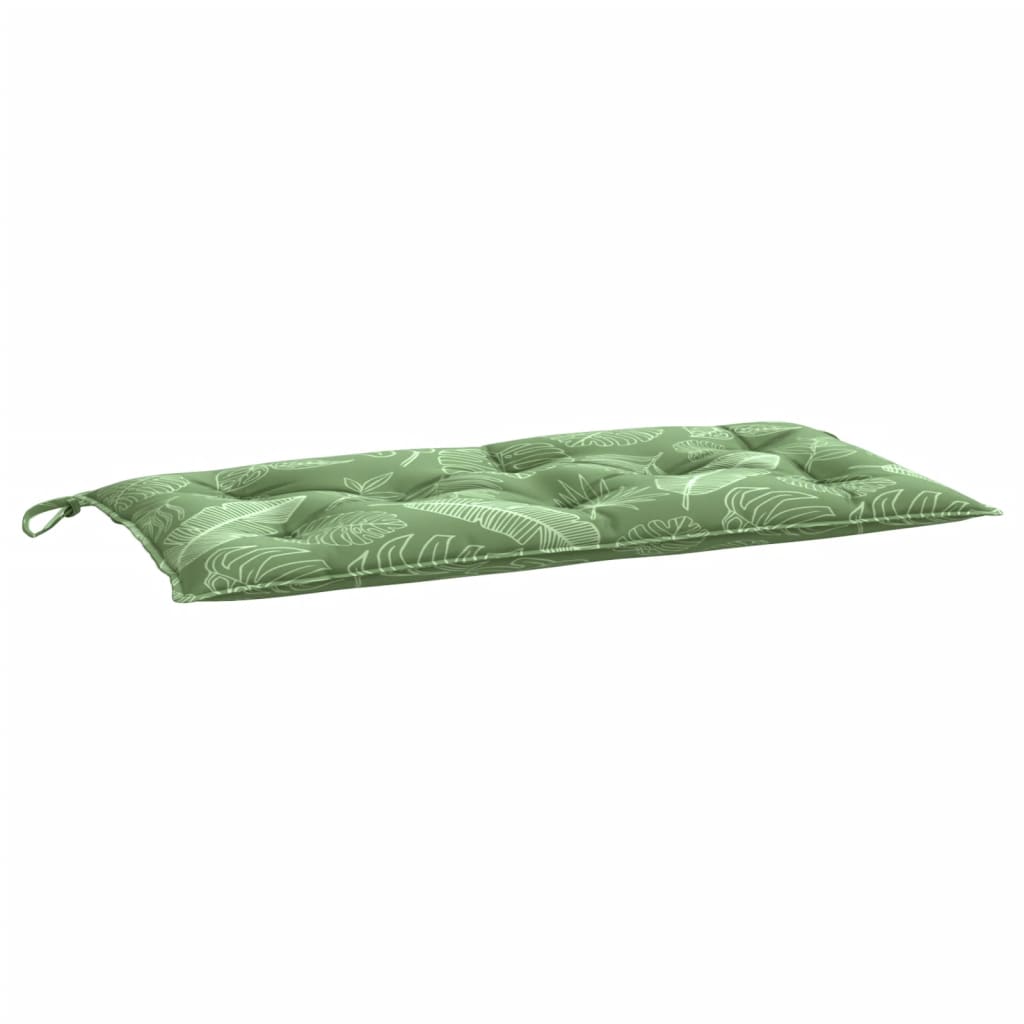 Tuinbankkussen 100x50x7 cm oxford stof bladpatroon - AllerleiShop