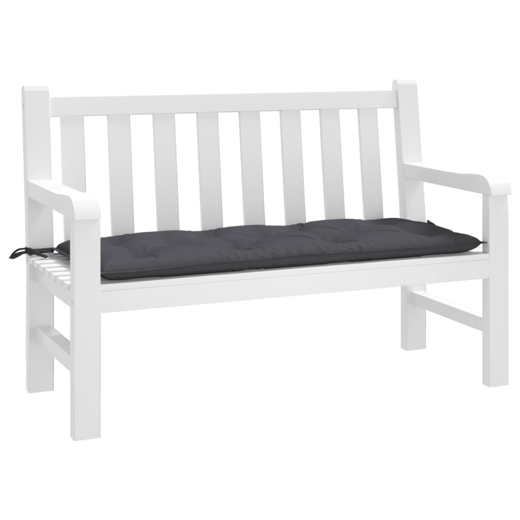 Tuinbankkussen 120x50x7 cm oxford stof antracietkleurig - AllerleiShop