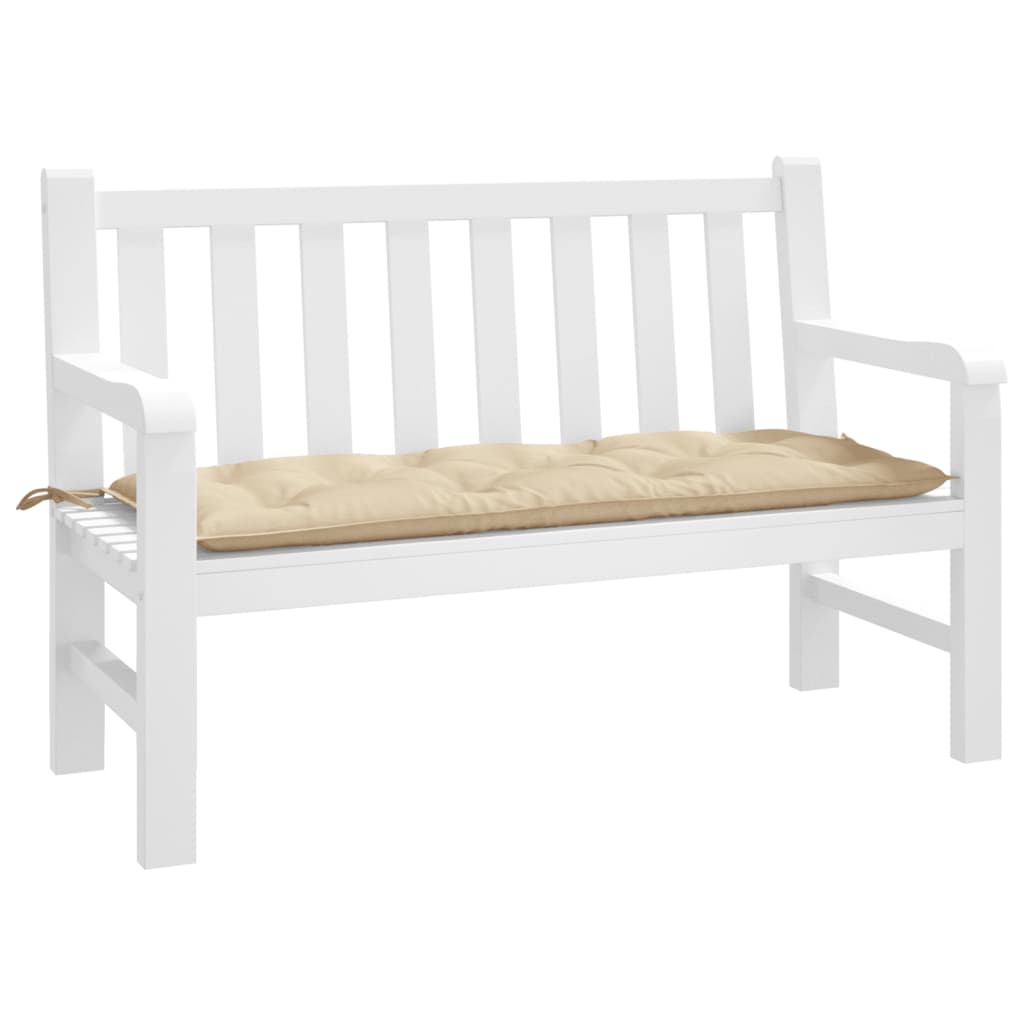 Tuinbankkussen 120x50x7 cm oxford stof beige - AllerleiShop