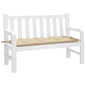 Tuinbankkussen 120x50x7 cm oxford stof beige - AllerleiShop