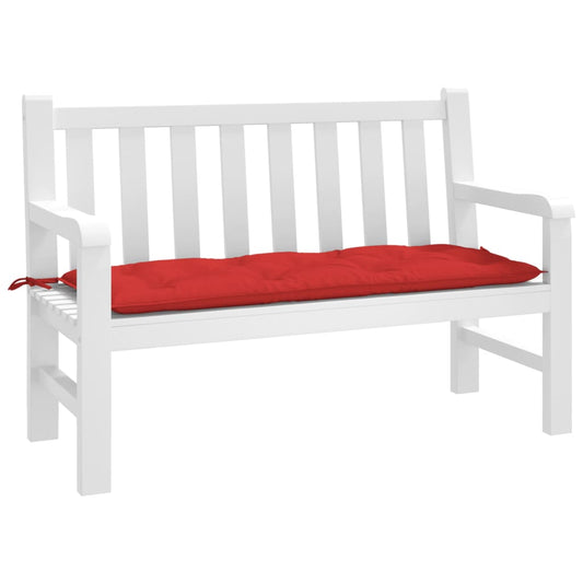 Tuinbankkussen 120x50x7 cm oxford stof rood - AllerleiShop