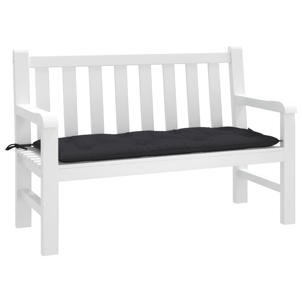 Tuinbankkussen 120x50x7 cm oxford stof zwart - AllerleiShop