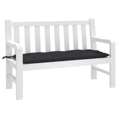 Tuinbankkussen 120x50x7 cm oxford stof zwart - AllerleiShop