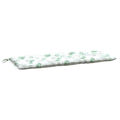 Tuinbankkussen bladpatroon 120x50x7 cm stof - AllerleiShop