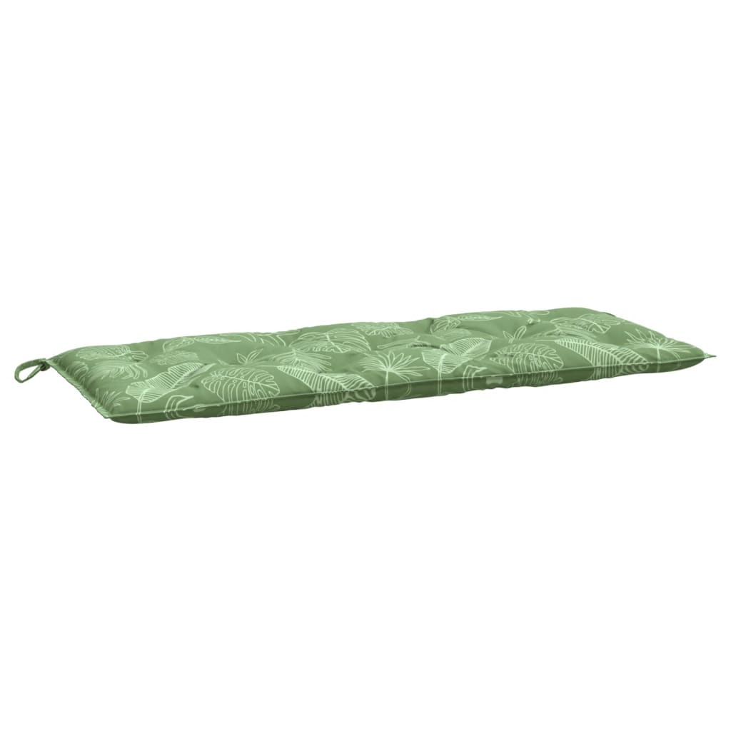 Tuinbankkussen bladpatroon 120x50x7 cm stof - AllerleiShop