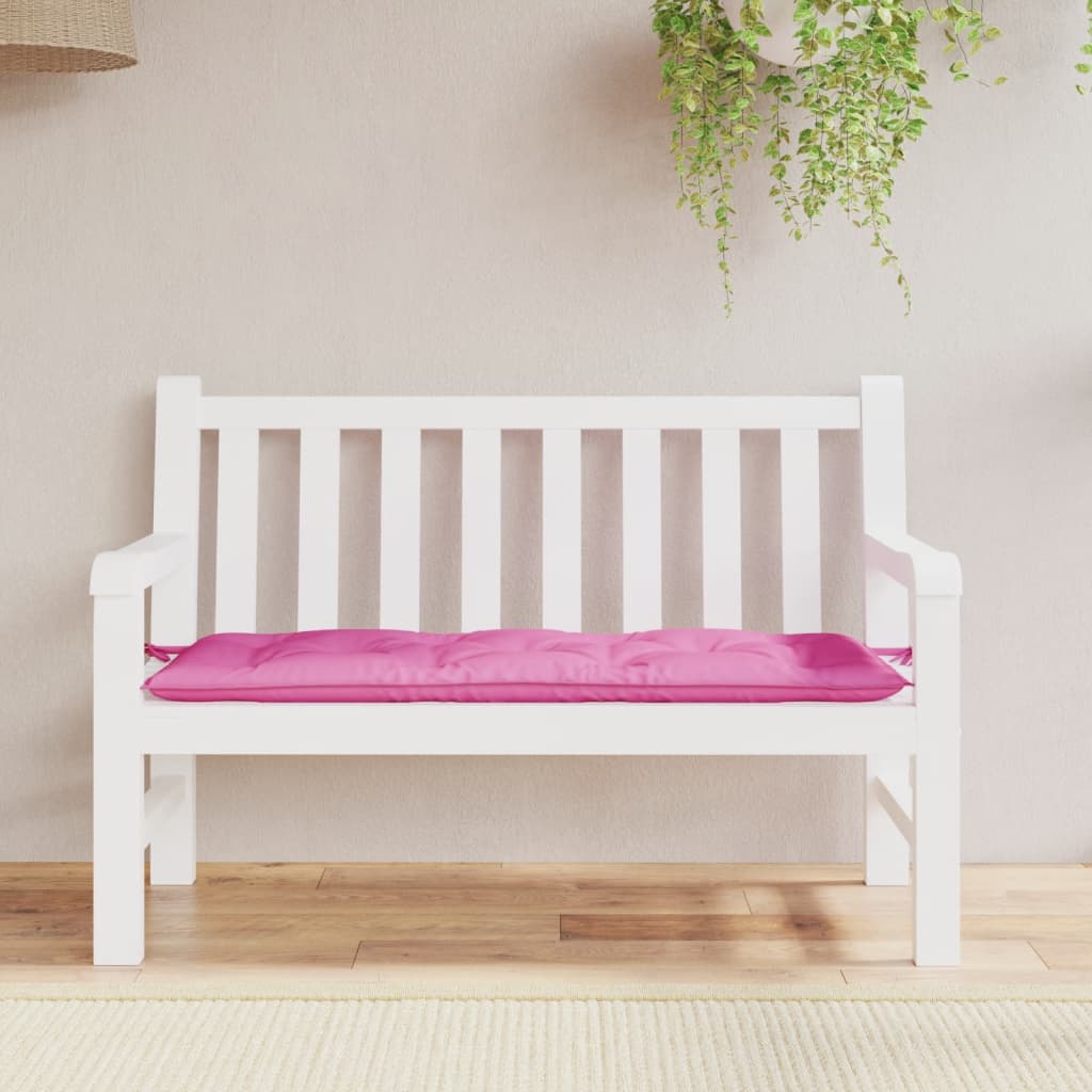 Tuinbankkussen 120x50x7 cm stof roze - AllerleiShop