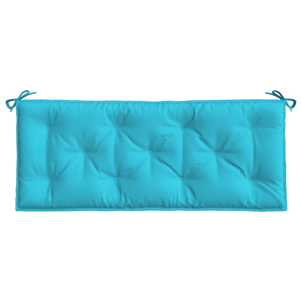 Tuinbankkussen 120x50x7 cm stof turquoise - AllerleiShop