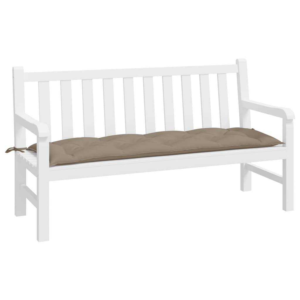 Tuinbankkussen 150x50x7 cm oxford stof taupe - AllerleiShop