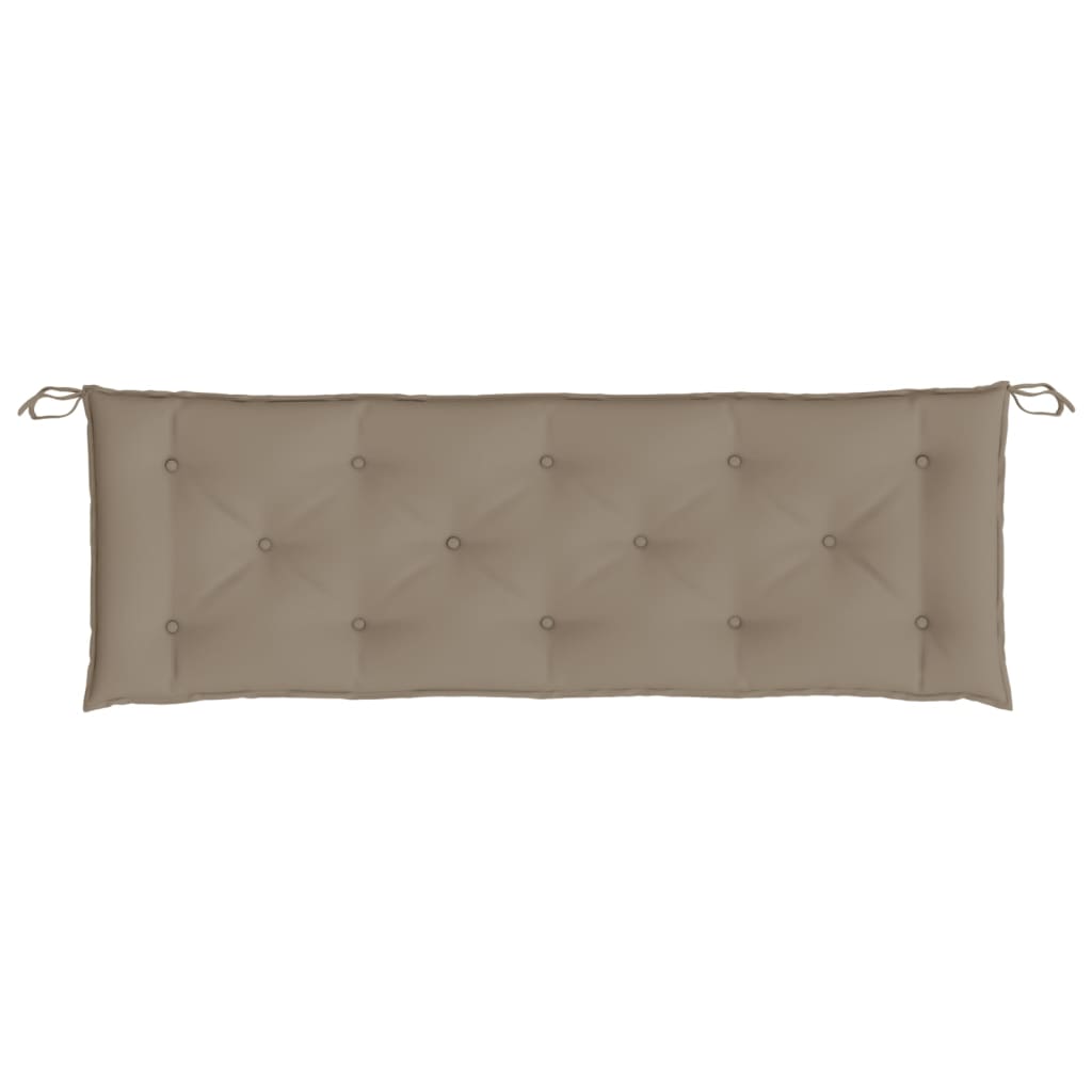 Tuinbankkussen 150x50x7 cm oxford stof taupe - AllerleiShop