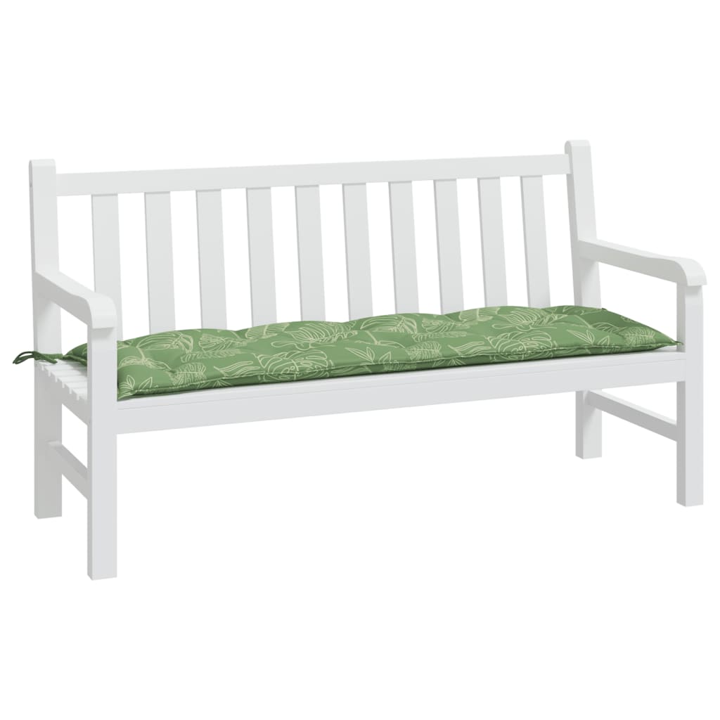 Tuinbankkussen 150x50x7 cm oxford stof bladpatroon - AllerleiShop