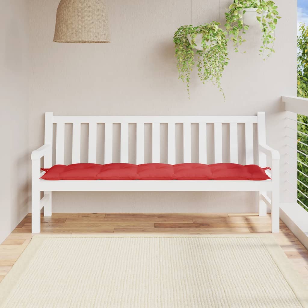 Tuinbankkussen 180x50x7 cm oxford stof rood - AllerleiShop