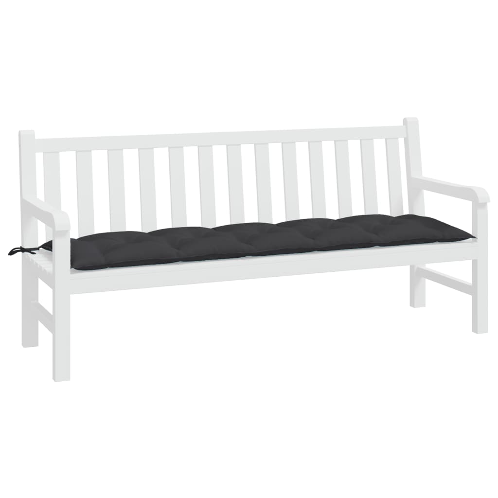 Tuinbankkussen 180x50x7 cm oxford stof zwart - AllerleiShop