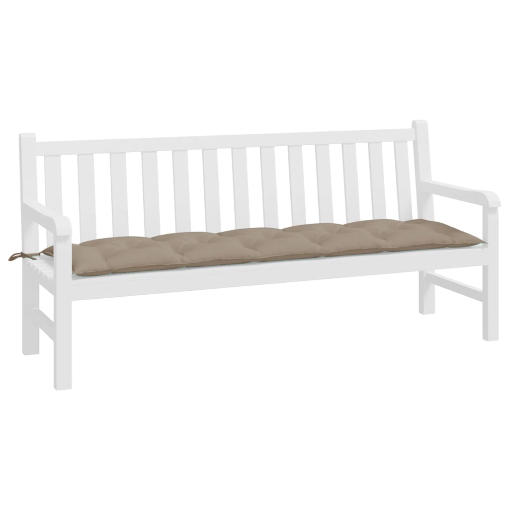 Tuinbankkussen 180x50x7 cm oxford stof taupe - AllerleiShop