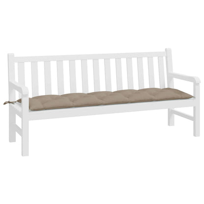 Tuinbankkussen 180x50x7 cm oxford stof taupe - AllerleiShop