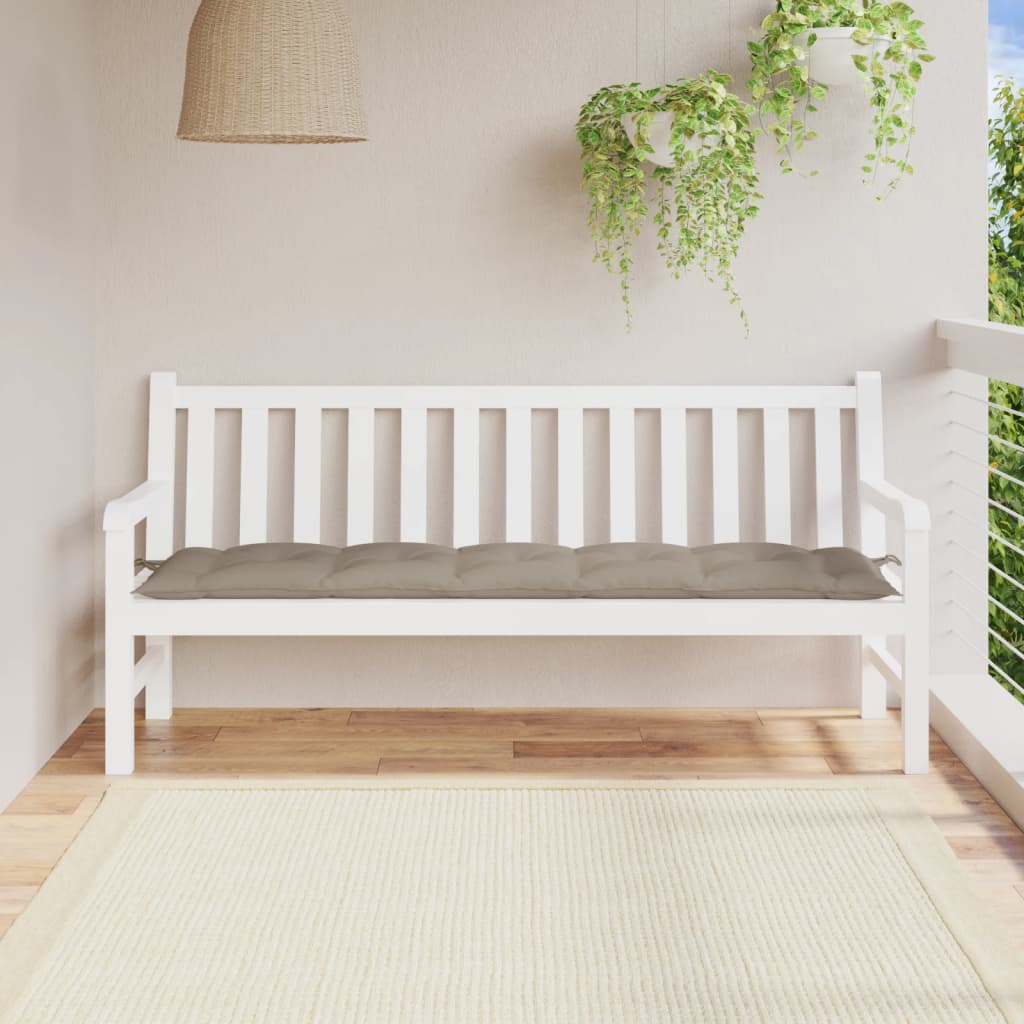 Tuinbankkussen 180x50x7 cm oxford stof taupe - AllerleiShop