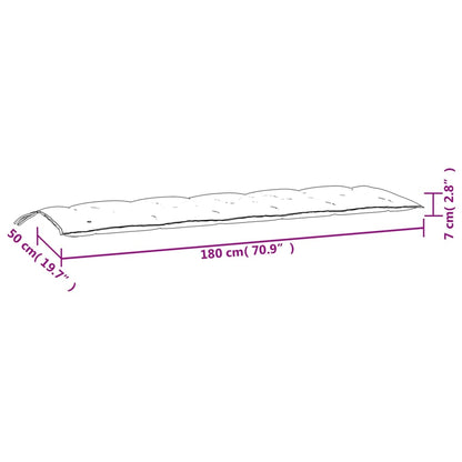 Tuinbankkussen 180x50x7 cm oxford stof koningsblauw - AllerleiShop