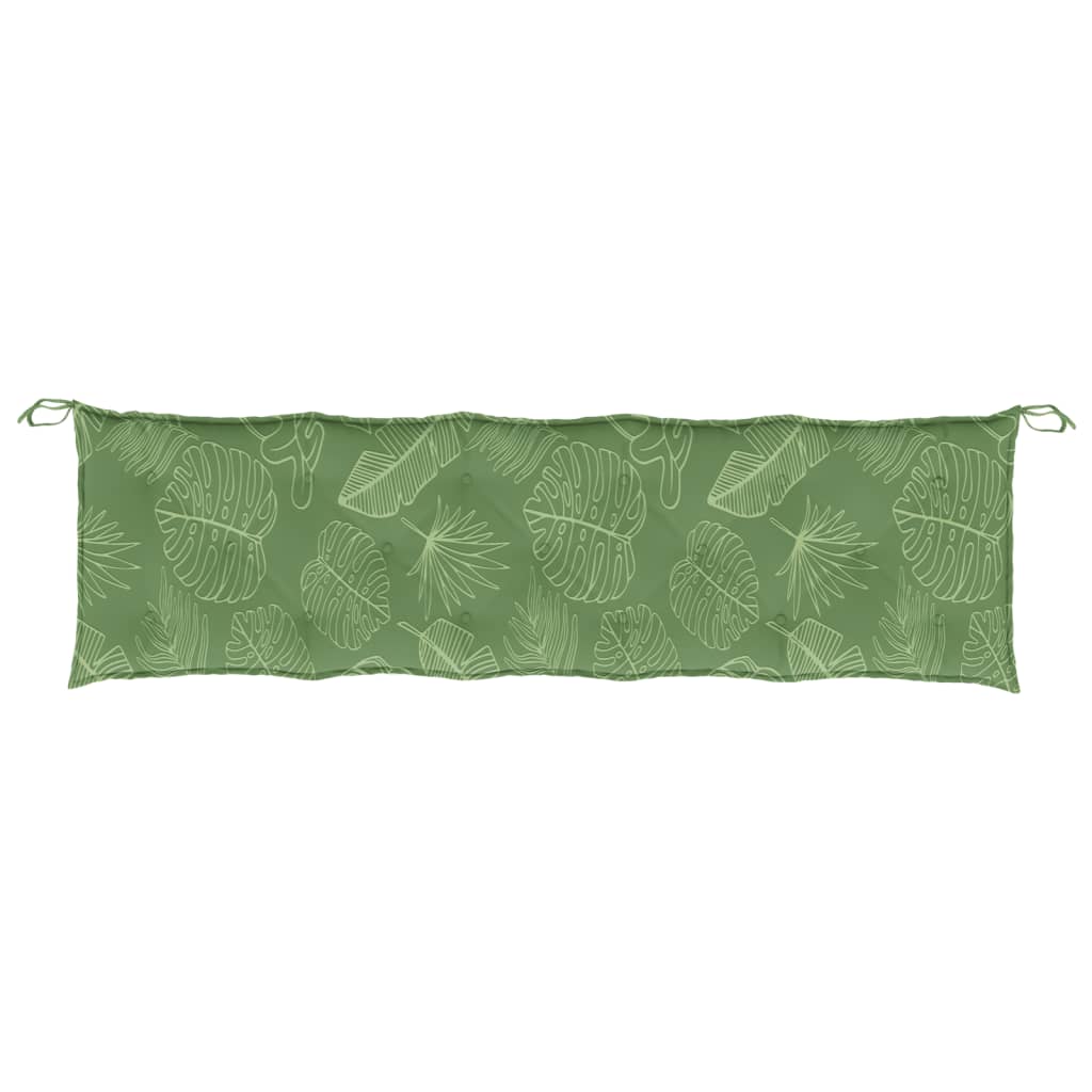 Tuinbankkussen 180x50x7 cm oxford stof bladpatroon - AllerleiShop