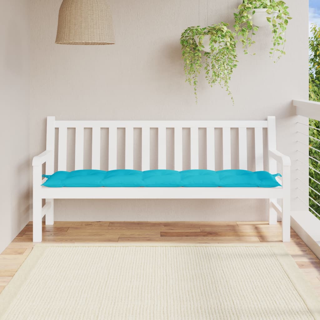 Tuinbankkussen 180x50x7 cm oxford stof turquoise - AllerleiShop