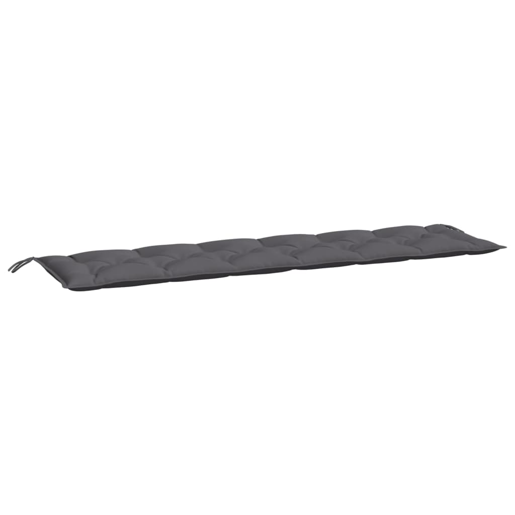 Tuinbankkussen 200x50x7 cm oxford stof antracietkleurig - AllerleiShop