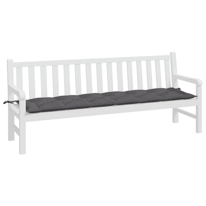 Tuinbankkussen 200x50x7 cm oxford stof antracietkleurig - AllerleiShop