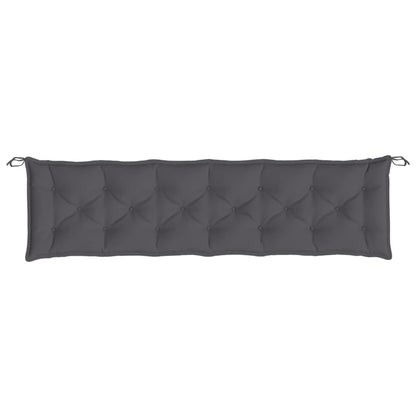 Tuinbankkussen 200x50x7 cm oxford stof antracietkleurig - AllerleiShop